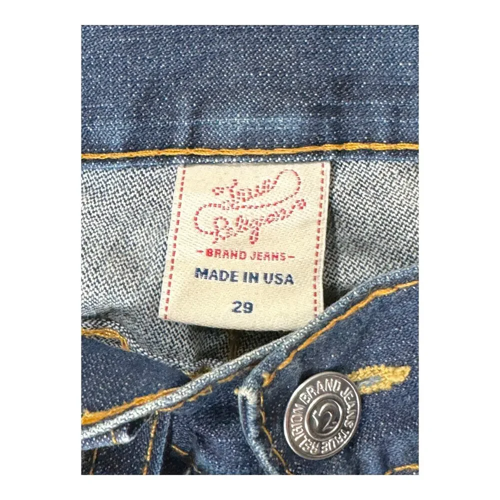 🔴 True Religion Blue Denim Jeans - Red - 29